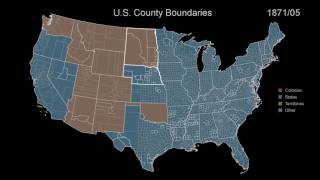 Territorial History of the USA Every Month for 400 Years