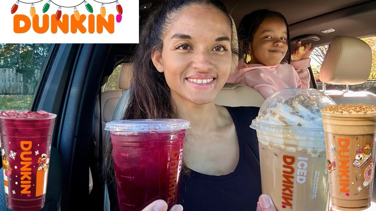 Dunkin 2025 Holiday Menu | PART 1 | Cookie Butter Latte and Berry Sangria Refresher 