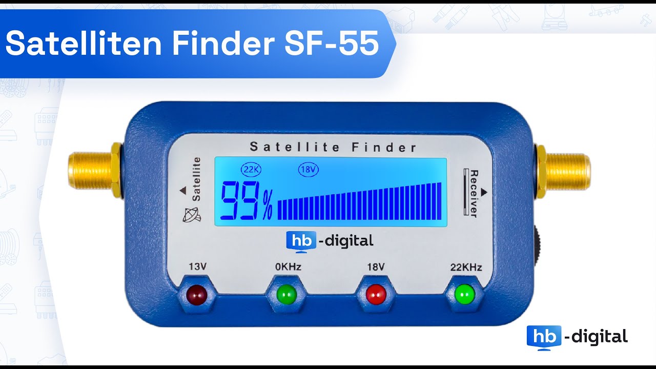 Satelliten Finder Sat Finder Digital SATFINDER SF55 LCD Display TON