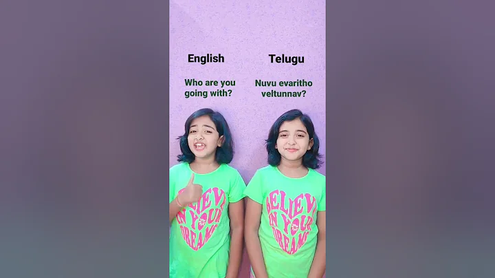 Questioning sentences..., English vs. Telugu words