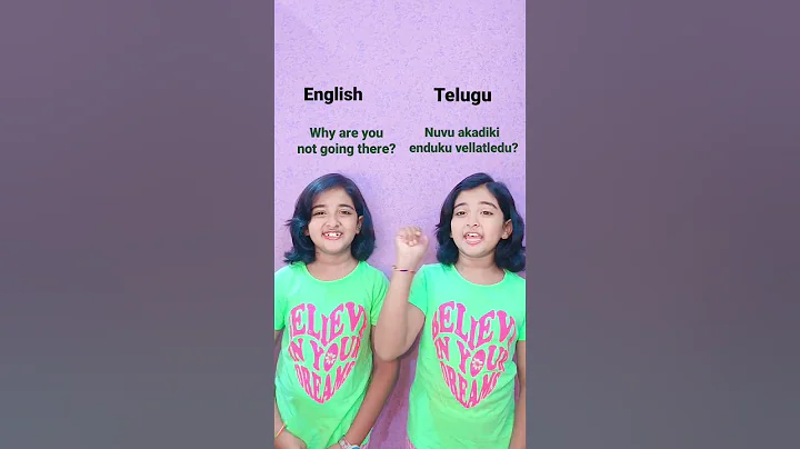 Questioning sentences..., English vs. Telugu words