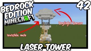 Laser Tower Tutorial [Minecraft Bedrock Edition][MCPE]