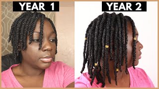 Twists are growing my natural hair❗
