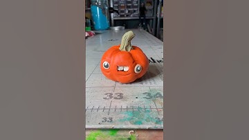 Modeling Clay Pumpkin Blob