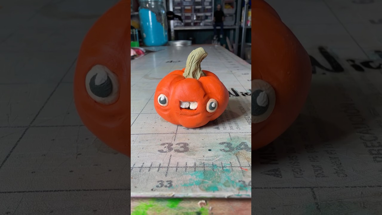 Modeling Clay Pumpkin Blob