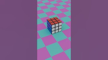 Rubiks cube drop | Satisfying Animation