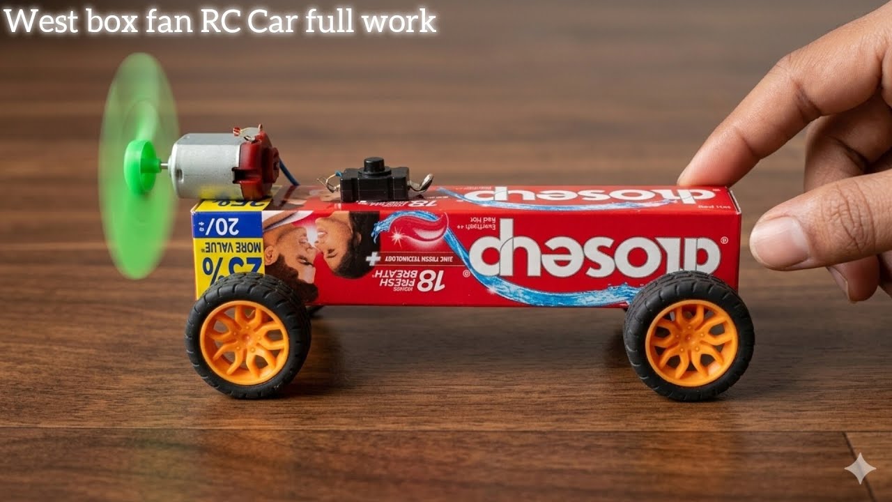 How to make west box mini DC motor speed RC car || Amazing west