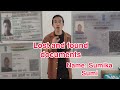 Lost and found documents (Name Sumika Sumi)@josephlatonaga1830 