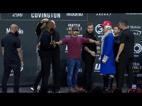 UFC 296 Битвы взглядов после пресс-конференции