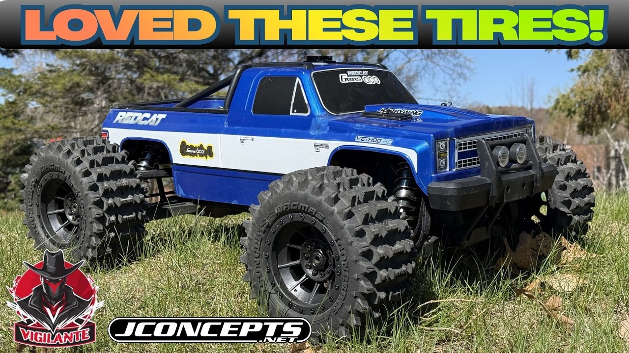Redcat Vigilante 8s 1/5 Monster Truck on Jconcept Magmas - YouTube