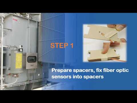 How to install fiber optic temperature sensors for transformer - YouTube