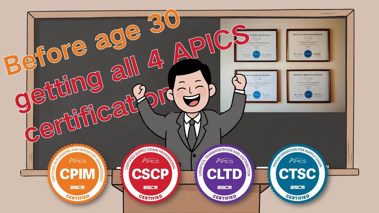How I Passed All 4 APICS Certifications Before 30 | CPIM, CSCP, CLTD, CTSC Journey