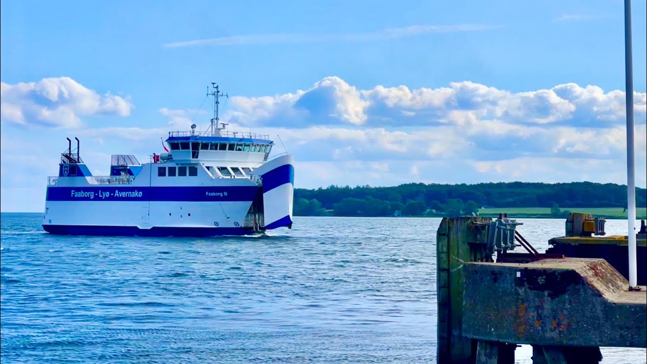 Come with me on the Ferry in the city of Faaborg Havn Denmark🇩🇰