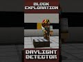 Daylight Detector (explained) #minecrafttutorial #redstone #minecrafthelp