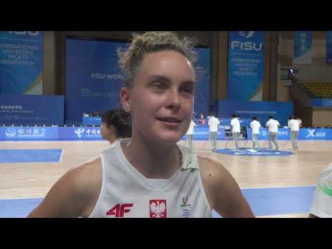 Chengdu 2023. Julia Niemojewska po meczu koszykarek z Portugalią