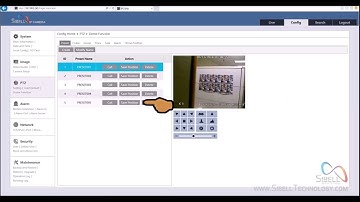 Sibell IPPTZ camera - How to create a preset and cruise
