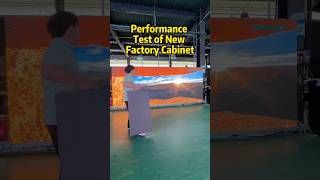 Performance Test of New Factory Cabinet #led #leddisplay #ledwall #ledfactory #ledscreen