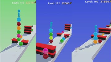 Very Satisfying Mobile Game Stack Rider 3D ! New Level 109 To 117 #stackrider3d #ariyansnax