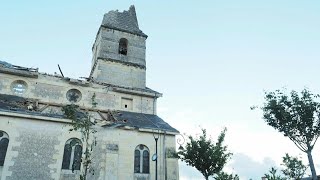 France: le clocher de l'église de Saint-Nicolas de Bourgueil arraché par une tornade | AFP