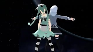 [MMD] Bad Apple!!【Yuyoyuppe Rock Version】~ Miku and Gumi