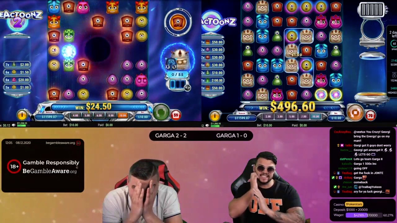 REACTOONZ 1 GARGA AND REACTOONZ GARGA AT THE SAME TIME?!? INSANE