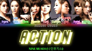 Vostfr 9Muses 나인뮤지스 - Action Hanromfr Color Coded Lyrics
