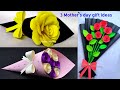 3 DIY Paper Flower Bouqet/Homemade gift ideas/Birthday Gift Ideas/