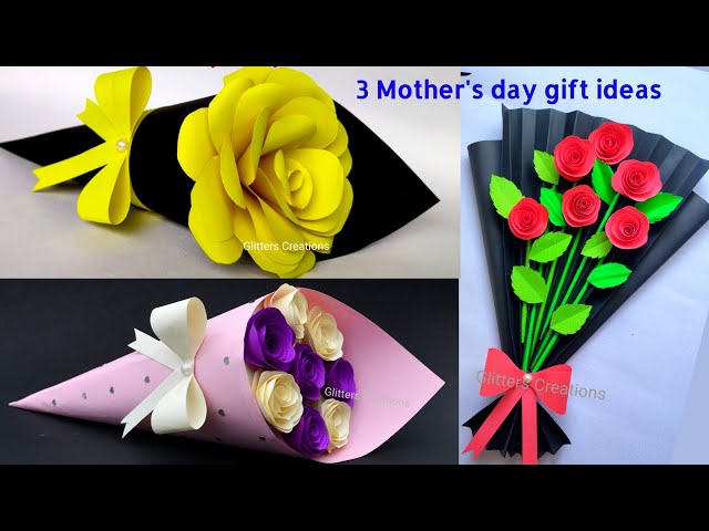 DIY Paper Flower BOUQUET/ Birthday gift ideas/Flower Bouquet