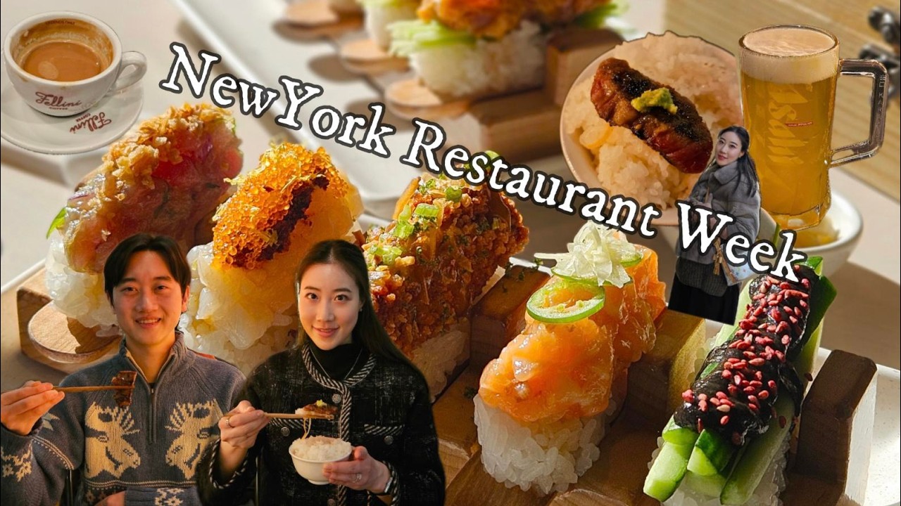 [ Navly in NewYork ] 뉴욕 레스토랑위크로 맛집가기 🍣뉴욕 브로드웨이 뮤지컬 로터리 당첨 되서 뮤지컬 보기 🧞‍♂️ 뉴욕에도 두쫀쿠 유행