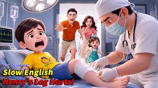 LIVE Henry Couldn t Stop Crying What Happened to His Leg Slow English Listening A2