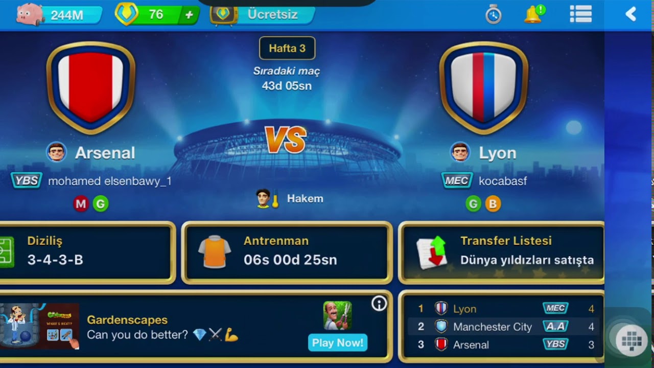 OSM Winners Cup vs Manchester City 2/6