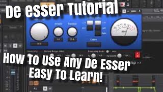 De Esser Tutorial - How To Use De Esser Vst Plugins Free (Spitfish Lisp and DD de esser)