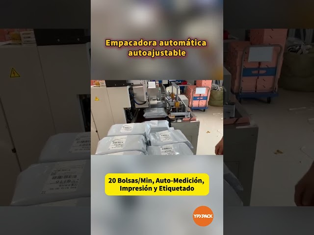Empacadora automática autoajustable—20 Bolsas/Min, Auto-Medición, Impresión y Etiquetado
