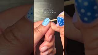 Don’t have a dotting tool? No problem!  🔵🥰