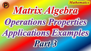 Matrix in Mathematics Complete lesson आव्यूह Part 3 12M0303 IN HINDI ✅