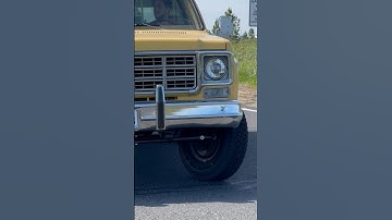 1977 Chevy k20 open headers #classiccar #chevy #truck #headers