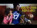 SINGING WITH KENYAN GRANDMA, Our first Snowman | Life in the USA Vlog ep.90 케냐할머니와 노래 | 미국일상