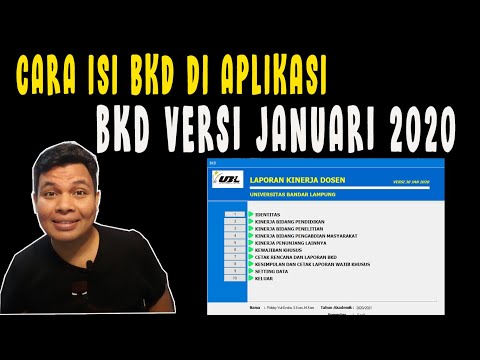 CARA MENGISI BKD DOSEN DI APLIKASI BKD VERSI 30 JANUARI 2020