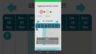 How to log your steps using your mobile - Active Travel Logger screenshot 1