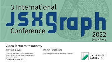 Video lectures taxonomy