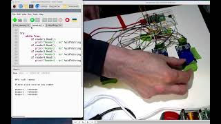 Four RFID readers on  Raspberry Pi pico