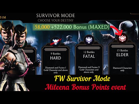 Faction War Survivor Mode Elder Battle Max point team Gameplay | MK Mobile