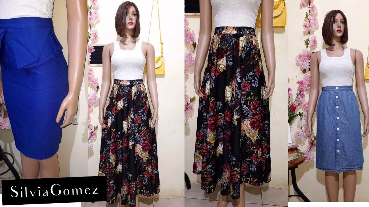 Blusas bonitas y sencillas,faltas en moda estampadas faldas entalladas ,Moda  2022 - YouTube
