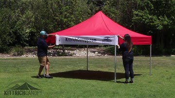 Kittrich Canopy Tent Banner Wrap Demo