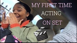 MY FIRST TIME ACTING ON SET 🎬