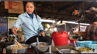 Most Popular Cambodian Market at Odongk Tourism & Historical Hillside | Plenty of Foods and Snacks