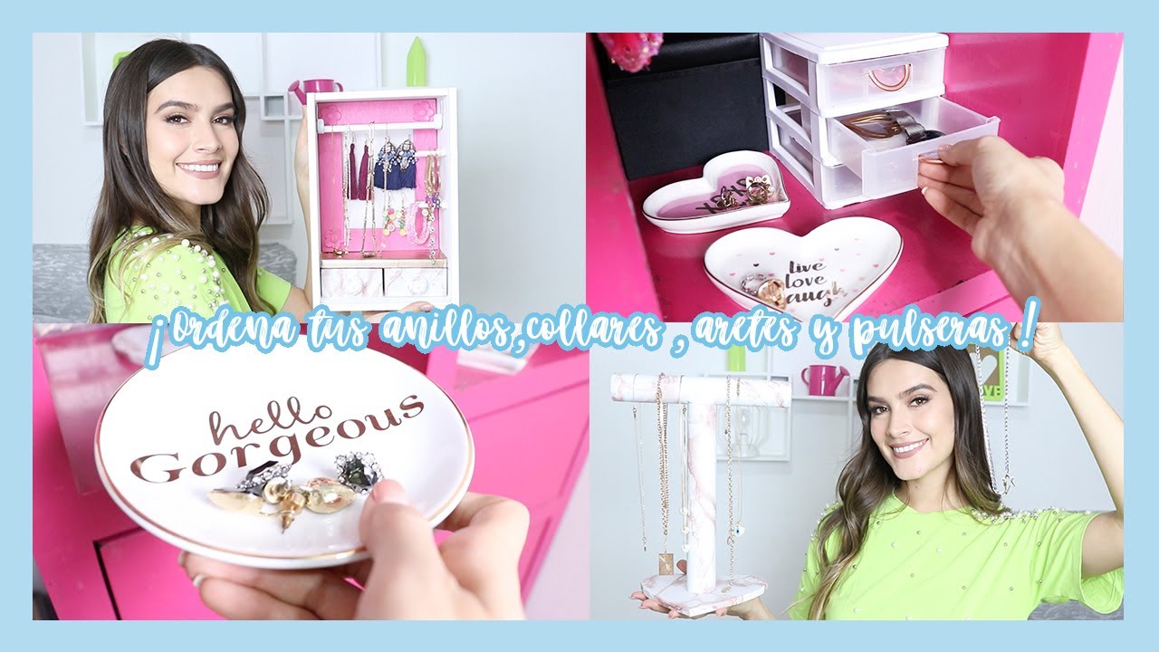 ¡ASÍ TU JOYERÍA SIEMPRE ESTARÁ EN ORDEN! - DIY ORGANIZADOR DE COLLARES, PULSERAS, ANILLOS Y ARETES 💡