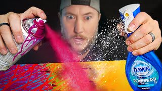 EPIC Spray Paint and Soap Trick