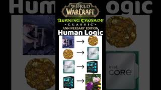 TBC Anniversary Human Logic! #wowclassic #gaming #lythp