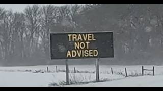 BLIZZARD WARNING IN EFFECT, We need to go!